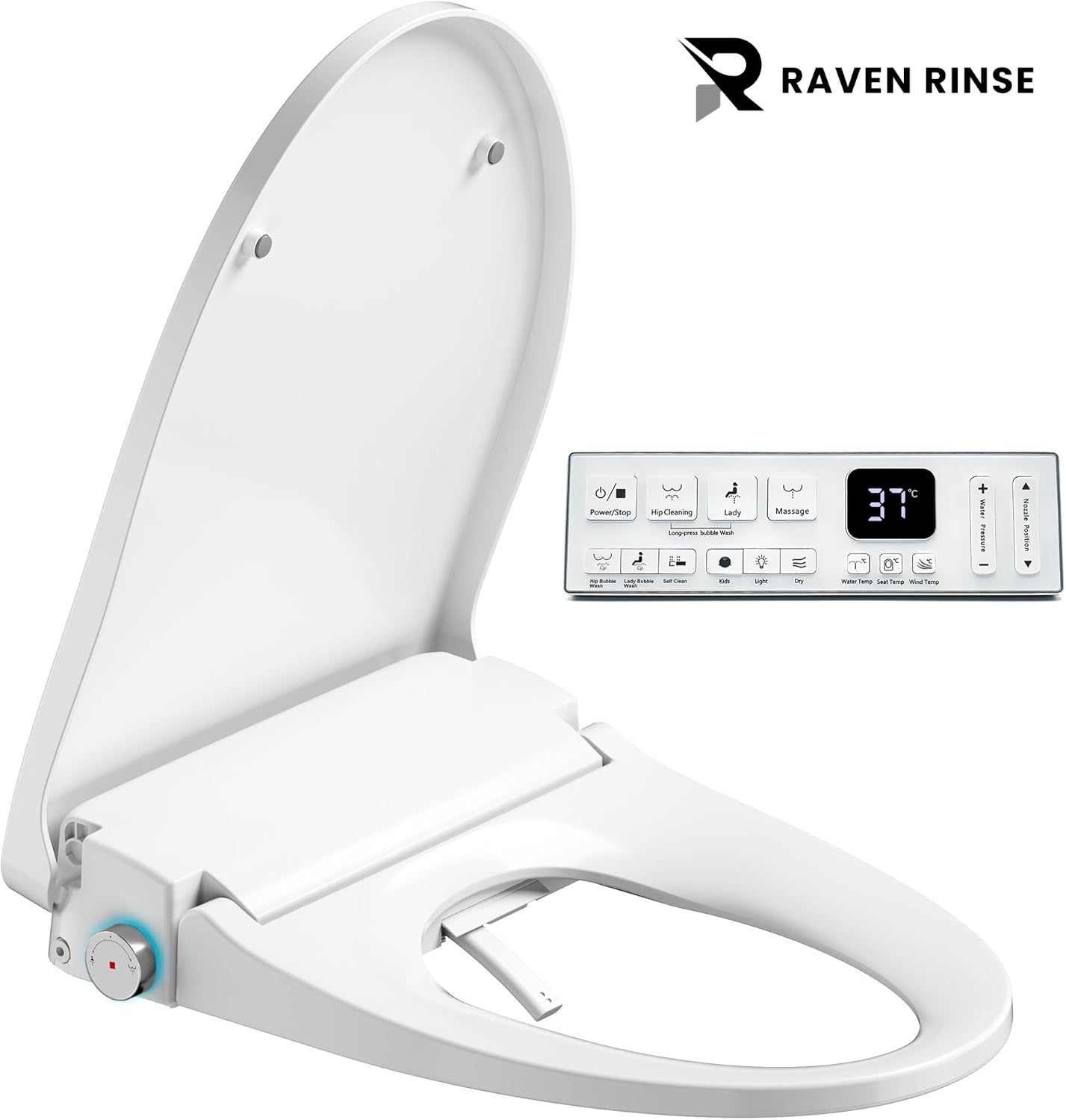 RavenRinse Premium Electric Toilet Seat Bidet